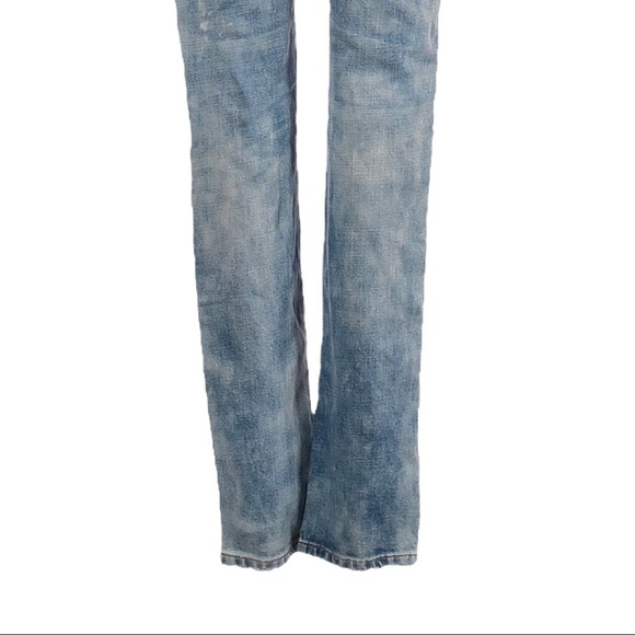 Blank NYC Distressed Busted Knee Acid Tie Dye Wash Skinny Jeans Size 25 - Picture 7 of 11